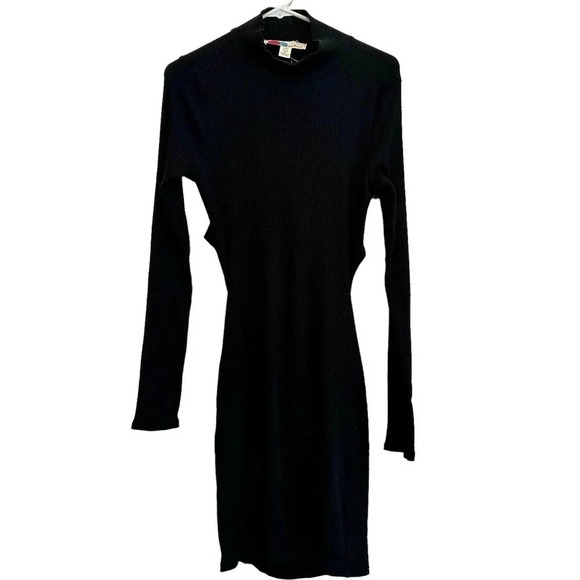 Free People Beach NWOT’s ribbed long sleeve bodycon dress,open back. Size large - Picture 1 of 5